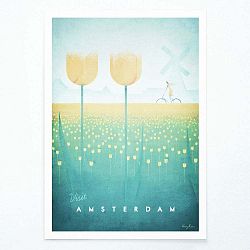 Amsterdam poszter, A3 - Travelposter