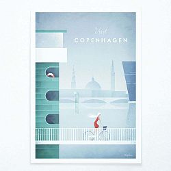 Copenhagen plakát, A2 - Travelposter